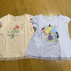 ユニクロ　ディズニープリンセス Tシャツ 120cm 2枚セット