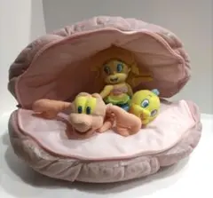 ディズニー シー リトルマーメイド アリエル ぬいぐるみ クッション シェル 貝 貝殻型がおしゃれ！セガプライズ ディズニー「アリエル メガ