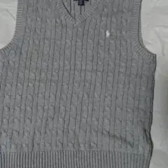 Polo Ralph Lauren Vネック ベスト 子供L14・16綿100%