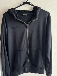 ATHLETA ブラック フルジップ ジャケット サイズ0 L アスレタ