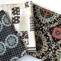 コットンプリント生地○ 3枚セット、COSMO TEXTILE他