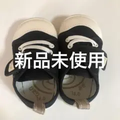 【新品】黒のキャンバススニーカー 14.0