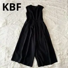KBF ケービーエフ オールインワン ブラック タックデザイン ワイドパンツ