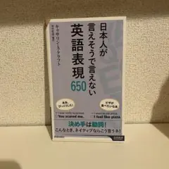 日本人が言えそうで言えない英語表現650