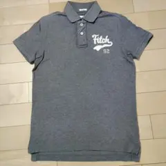 Abercrombie & Fitch グレー ポロシャツ M