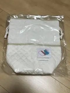 【新品未開封】futatsukukuri ×カネコアヤノ 巾着バッグ　ホワイト
