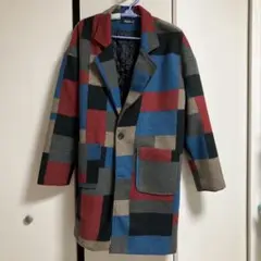 マルチカラー チェスターコート XL