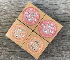 新品、SEX WAX 4個セット サーフィン ワックス レッド/オレンジラベル