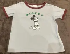 目隠しミッキーが可愛い♪リンガーTシャツ120