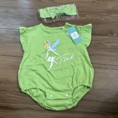 Disney baby ティンカーベルロンパース 80cm グリーン