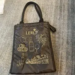 高島屋ノベルティLEROY ワインテーマエコバッグ 黒