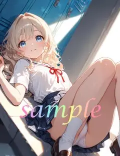 c154 美少女 かわいい イラスト 下着 コスプレ セクシー A4ポスター