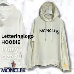 新品未使用☆MONCLER lettering hoodie パーカー XL