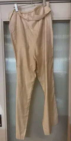 新品未使用 ギャルリーヴィー コットンサテン ベルテッドワイドパンツ