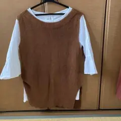 ナノユニバース　ブラウスとベストのセット