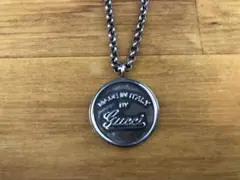 希少品 GUCCI グッチ ネックレス コイン ネックレス 筆記体 細美武士 希少品 GUCCI グッチ ネックレス コイン ネックレス 筆記体 細美