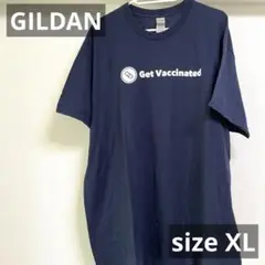 US古着　GILDAN ギルダン　半袖Tシャツ　サイズXL ネイビー　紺