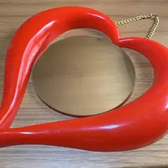 昭和レトロ ハートのミラー