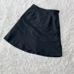 【c4870】PATRICK COX 膝丈スカート　グレー　フレア