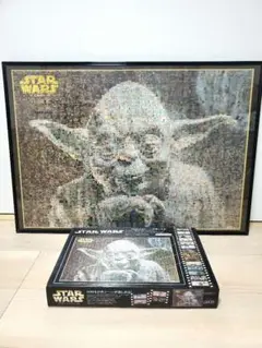 額縁付き スターウォーズ モザイクアート ジグソーパズル 1000ピース ヨーダ