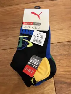 ⑦プーマ　靴下　3足セット　21-23cm