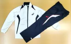 アシックス トレーニングジャケット・パンツ上下セット サイズ:140 ジャージ