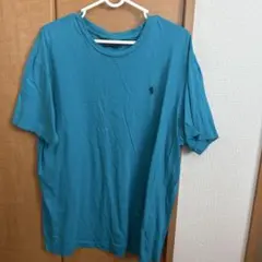 ポロ・ラルフ・ローレン 青 Tシャツ 古着