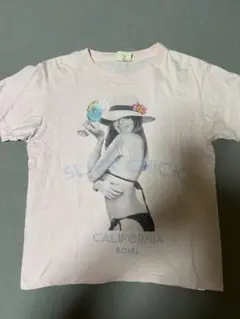 roial ピンク グラフィックTシャツ Sサイズ