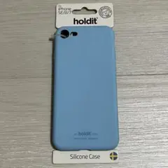 holdit iPhone SE/8/7用シリコンケース 水色