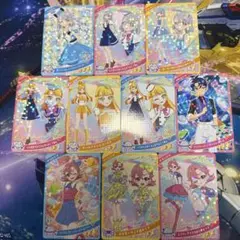 ひみつのアイプリバースデー　える・じゅりあ・すばる・おとめ　のカード星2、3