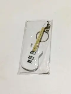 早いもの勝ち‼木製 ギターキーホルダー白★エレキ ギター★最後の一個‼️