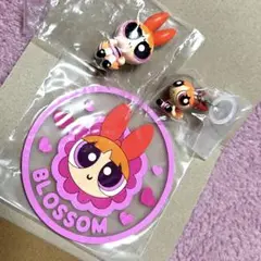 パワーパフガールズ　めじるしアクセサリー　クリップ　コースター ブロッサム