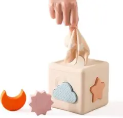 プレゼントにも　おもちゃのティシュボックス 柔らか （ベージュ）