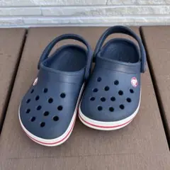 Crocs クロックス　ネイビー サンダル　C6 14センチ