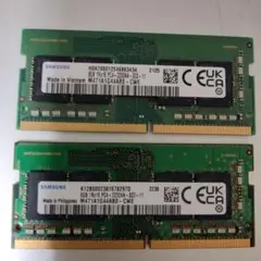 Samsung 8GB DDR4-3200 メモリ 2枚組
