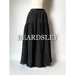 BEARDSLEY　ビアズリー　クリンクルスカート　ブラック　ロング　ギャザー
