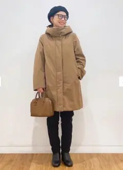 ユニクロ UNIQLO ハイブリッドダウンコート 今季 ブラウン Sサイズ