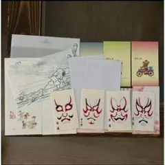 和風鬼デザインカードセット 8枚