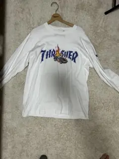 THRASHER ロングスリーブTシャツ L ホワイト