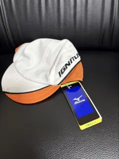 新品未使用タグ付 MIZUNO ゴルフキャップ 53-55㌢ オレンジ✖️ホワイト