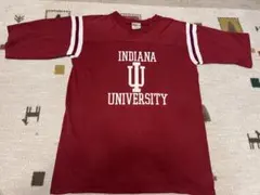 90s インディアナカレッジ Tシャツ 赤 シングルステッチ usa製