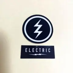 ELECTRIC ステッカー 2枚セット/ブラック S