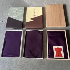 紫色の和風袱紗 3点セット