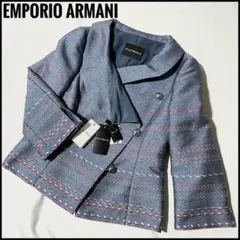 美品EMPORIO ARMANIエンポリオアルマーニ 刺繍 銀ボタン ジャケット