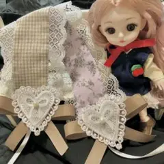 天使柄のリバーシブルヘッドドレス