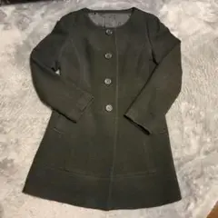 UNTITLED ノーカラーコート ブラック Mサイズ