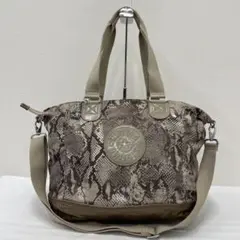 ○1459 Kipling キプリング 2way ショルダーバッグ　アニマル柄