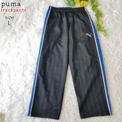 【美品】puma プーマ トラックパンツ 862217 廃版 メンズ L 黒 青