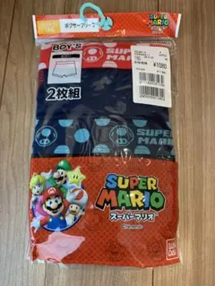 スーパーマリオ ボクサーブリーフ2枚組 160 前閉じ