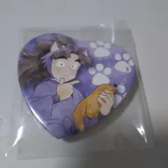 忍たま　ナンジャ　ハート缶バッジ　竹谷八左ヱ門
